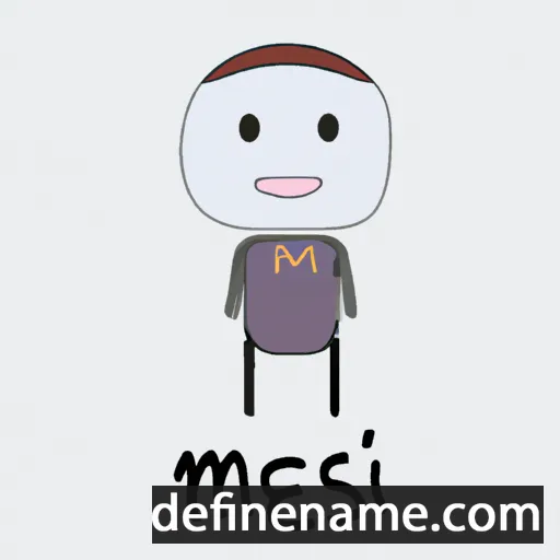 cartoon of the name Mesi