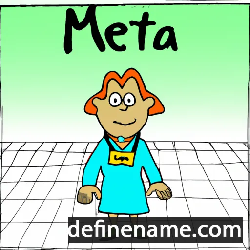 cartoon of the name Meta