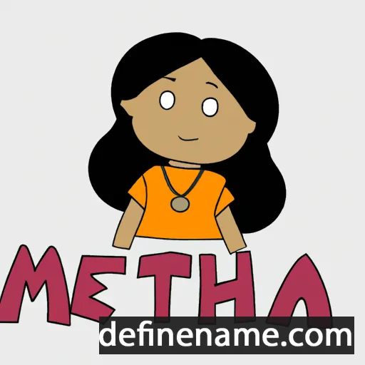 cartoon of the name Metha