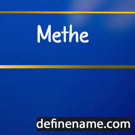 cartoon of the name Methinee