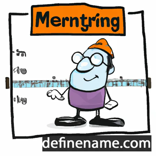 cartoon of the name Metring