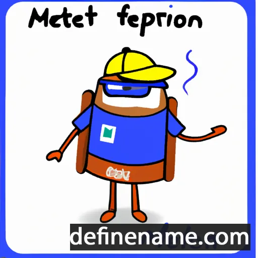 cartoon of the name Metrofan