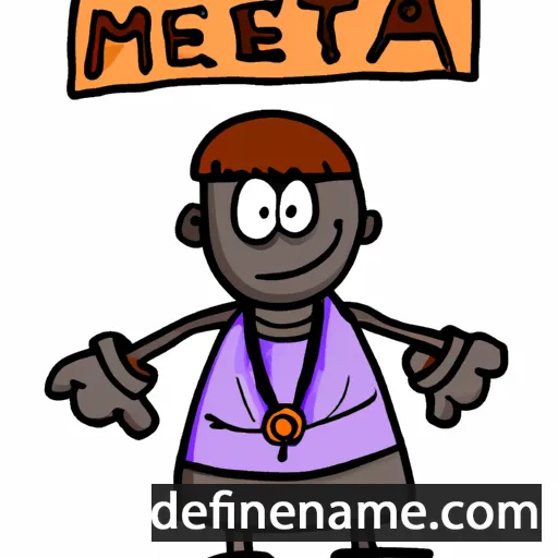 cartoon of the name Metta