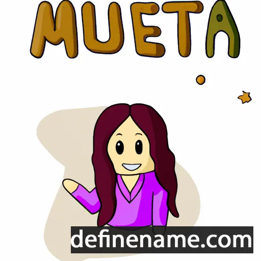 cartoon of the name Meutia