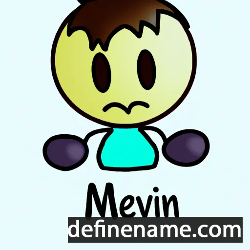 cartoon of the name Mevin