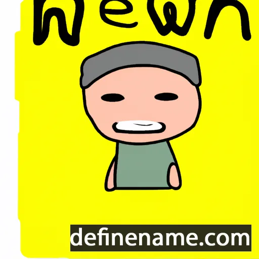 cartoon of the name Mewan