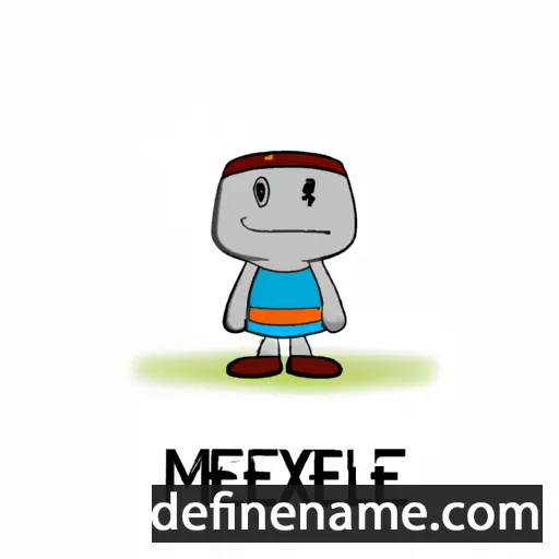 cartoon of the name Mexeele