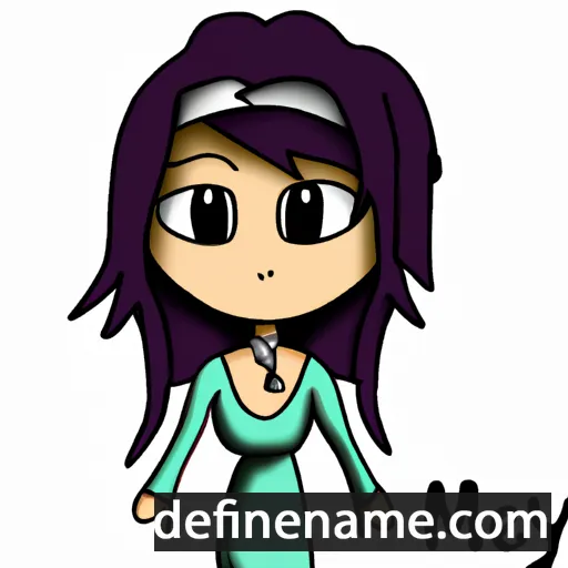 cartoon of the name Meya