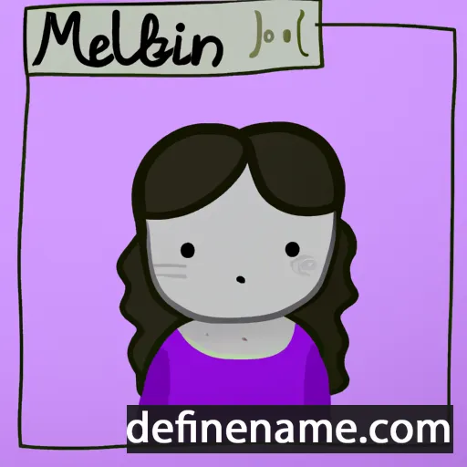 cartoon of the name Meybelín