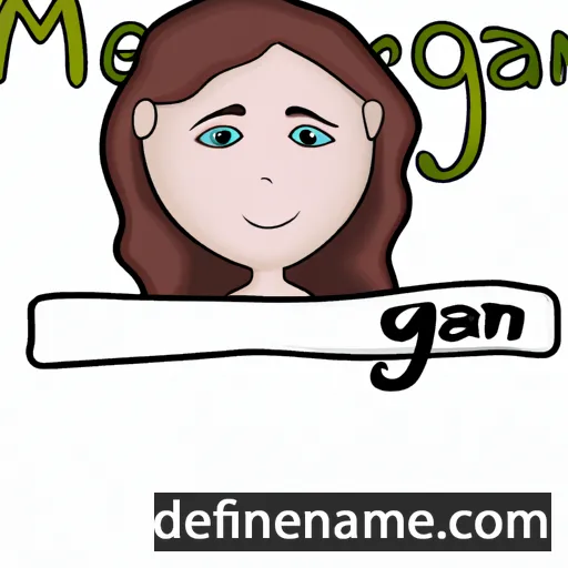 cartoon of the name Meygan