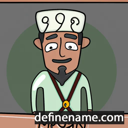 cartoon of the name Meyirzhan