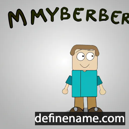 cartoon of the name Meyrambek