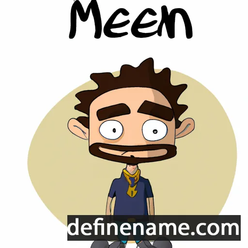 cartoon of the name Mezian