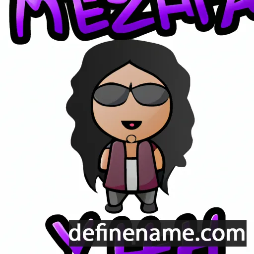 cartoon of the name Mezytha