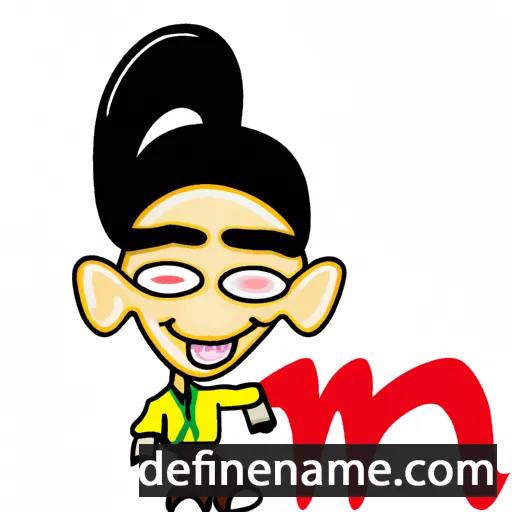 cartoon of the name Mfọn