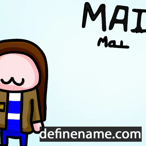 cartoon of the name Mhàiri