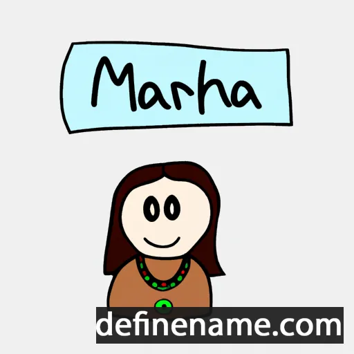 cartoon of the name Mhara