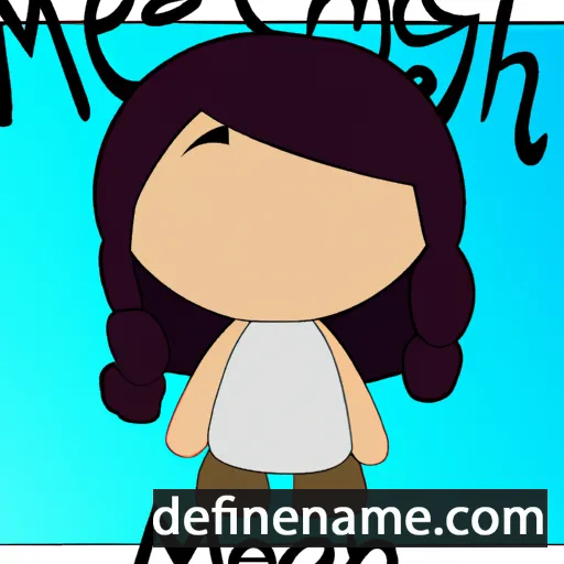 cartoon of the name Mheagan