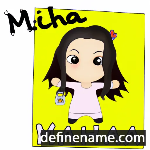 cartoon of the name Miahna