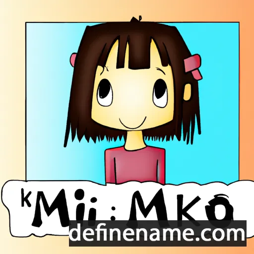 cartoon of the name Miako