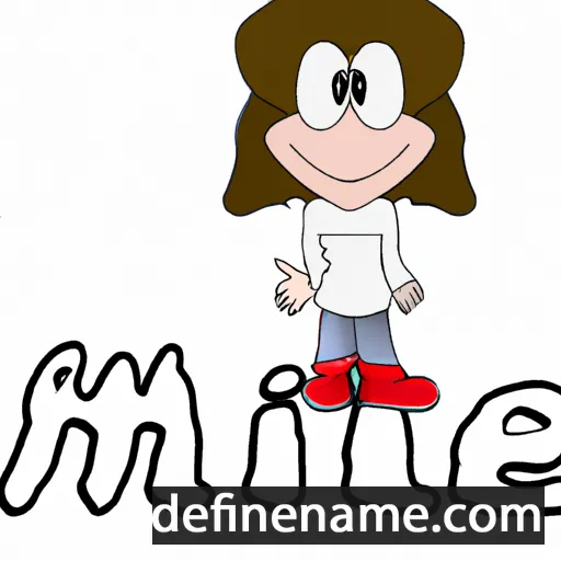 cartoon of the name Miale