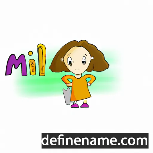 cartoon of the name Miali