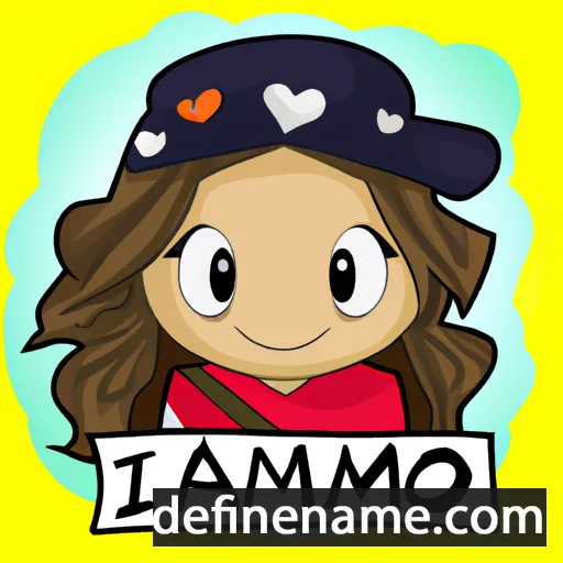 cartoon of the name Miamor