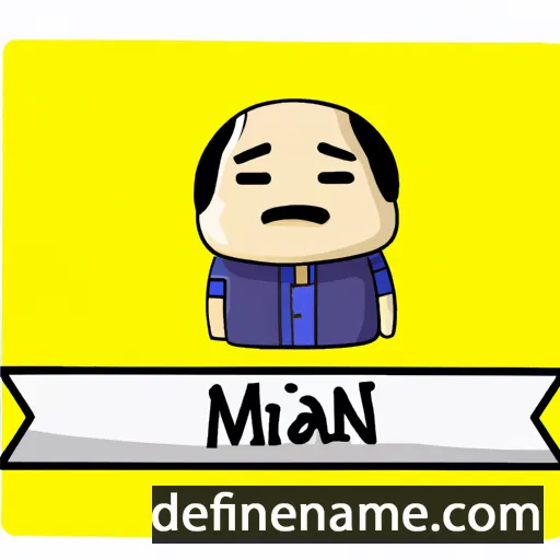 cartoon of the name Mian