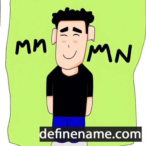 cartoon of the name Mian