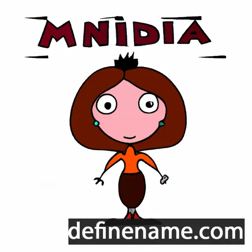 cartoon of the name Mianda