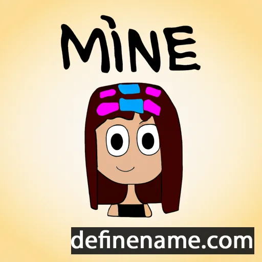 cartoon of the name Miane