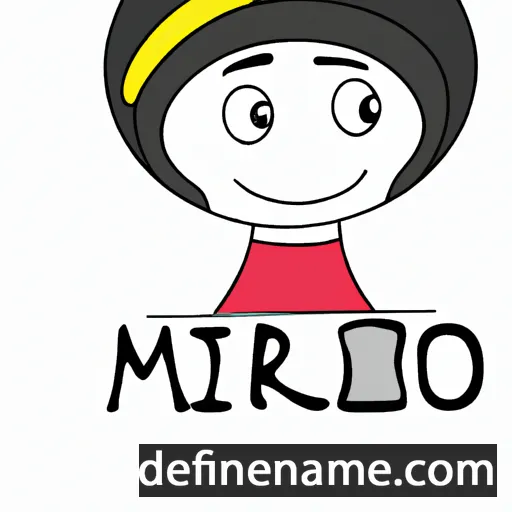 cartoon of the name Miaro