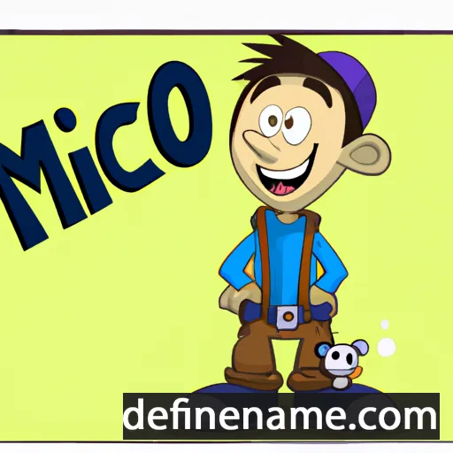 cartoon of the name Mićko