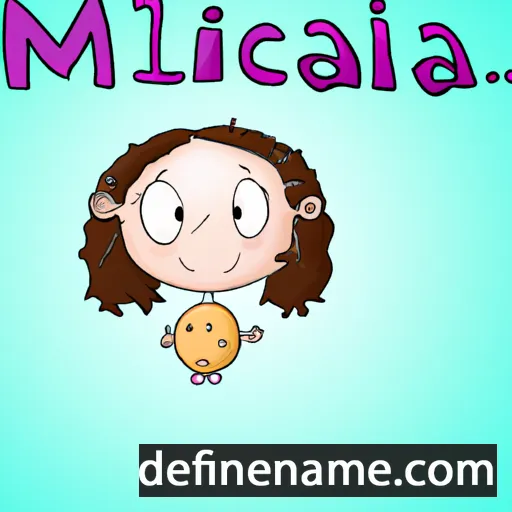 cartoon of the name Micaella