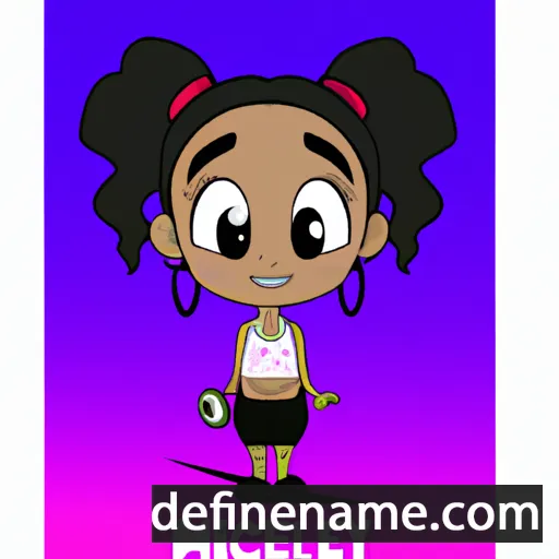 cartoon of the name Micaely