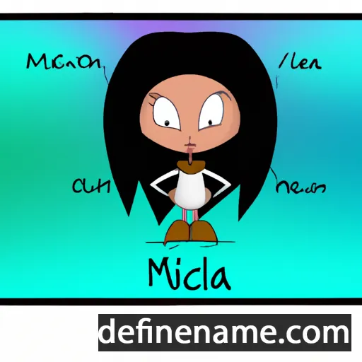 cartoon of the name Micarah