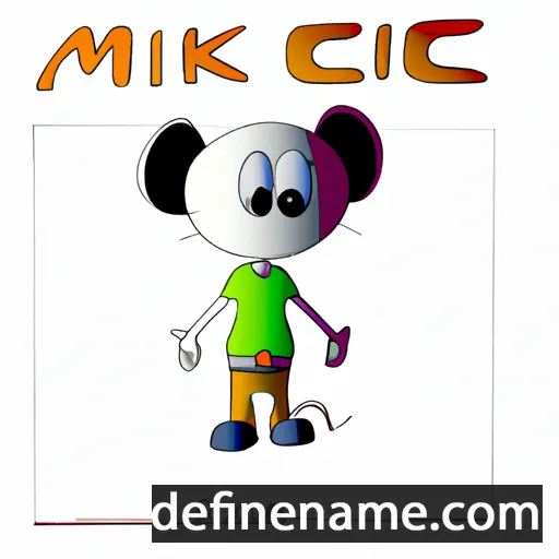 cartoon of the name Micek