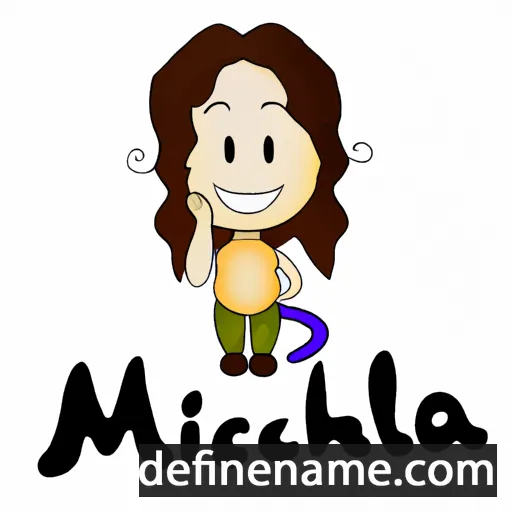 cartoon of the name Michaëlla