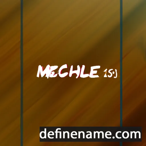 cartoon of the name Michaele