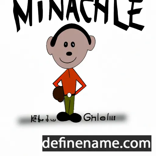 cartoon of the name Michaell