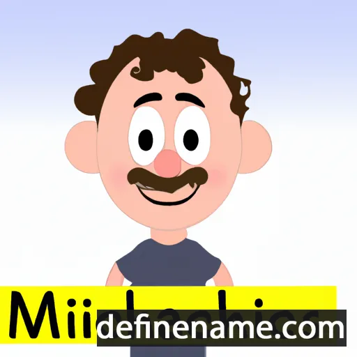 cartoon of the name Michalakis