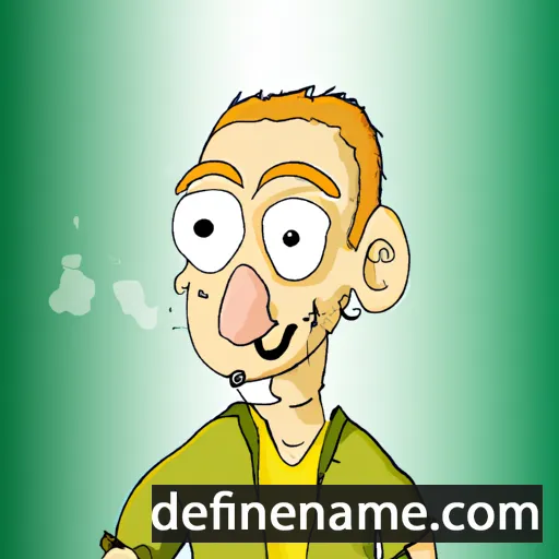 cartoon of the name Micheál