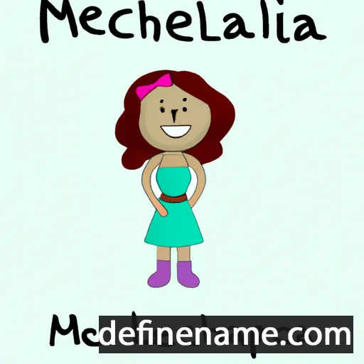 cartoon of the name Michelenia