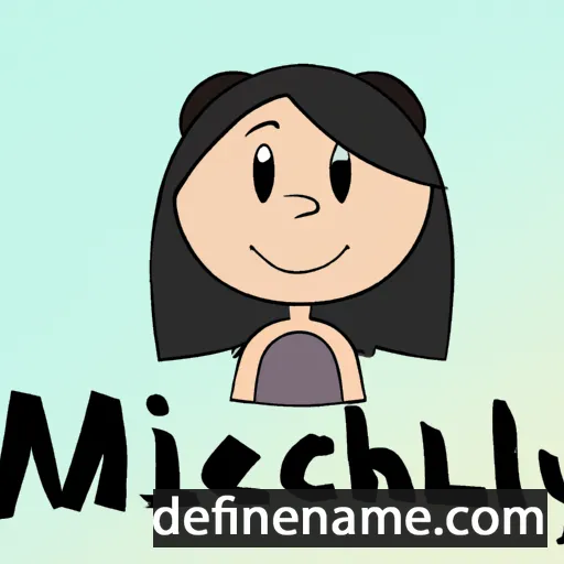 cartoon of the name Michelly