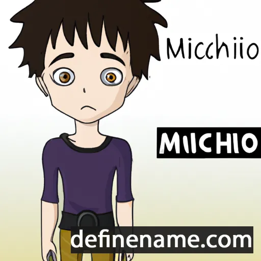 cartoon of the name Michihiro