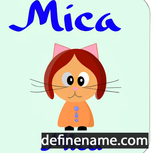 cartoon of the name Micia