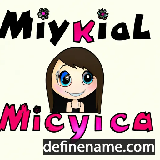 cartoon of the name Mickayla