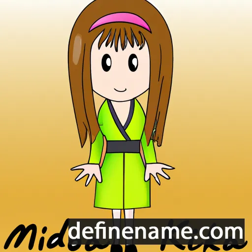 cartoon of the name Midorika