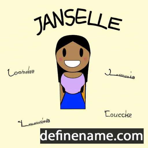 cartoon of the name Jaslene