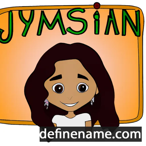 cartoon of the name Jasmyn